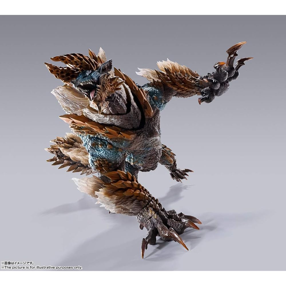 TAMASHII NATIONS S.H. Monster Arts Monster Hunter World: Iceborne Jinooga approx. 285mm ABS & PVC...