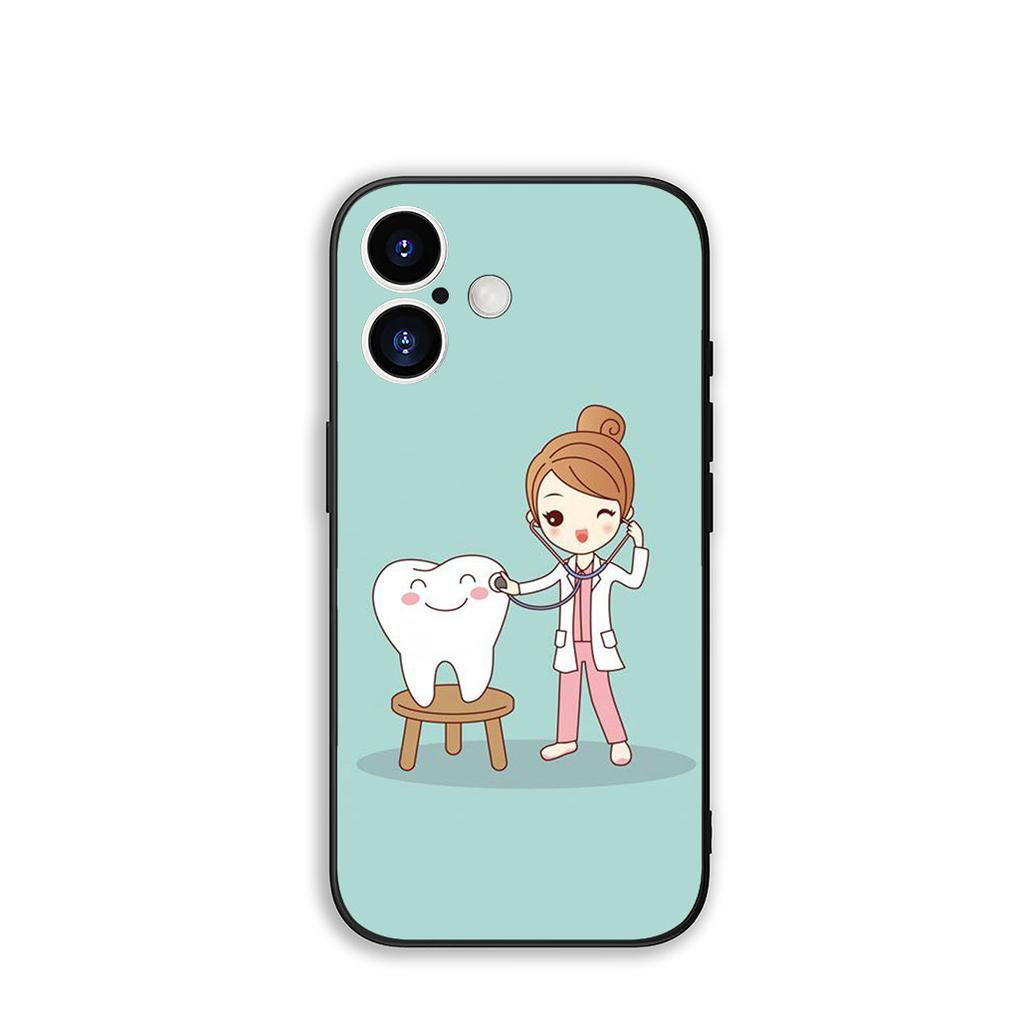 For Samsung Galaxy S25 S23 S22 S24 FE Ultra Plus A56 A05 A06 A15 A16 A57 S7 Edge Case Tooth Dentist Nurse Doctor Stethoscope