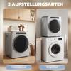 5kg Vented Dryer, 1000W Compact Freestanding Front-Loading Tumble Dryer with Stainless Steel Drum, Timer, Silver