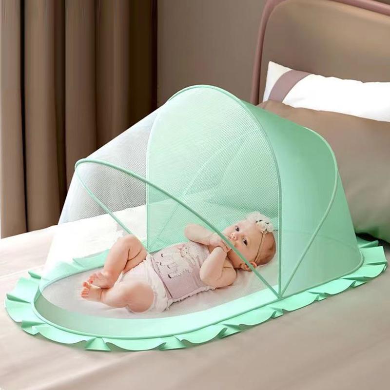 Baby Bed Mosquito Net Foldable Full Coverage Bed Mosquito Netting For Baby Portable Breathable Infant Newborn Crib Mosquito Nets