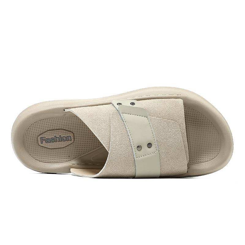 Summer Men's Sandals Handmade Breathable Design Casual Beach Shoes Lightweight Soft Bottom Outdoor Sandals