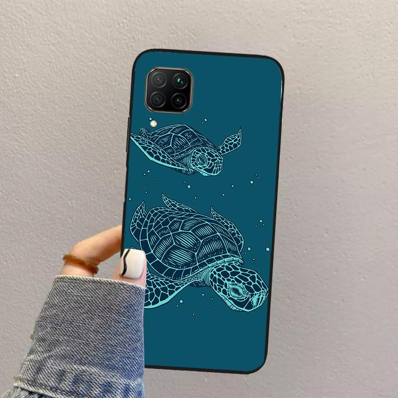 Sea Turtle For Huawei Nova Y73 Y72 Y61 Y91 Y70 Y60 Y90 12s 12i 11i 8i 9 10 SE P30 P40 Lite P60 Pro Case