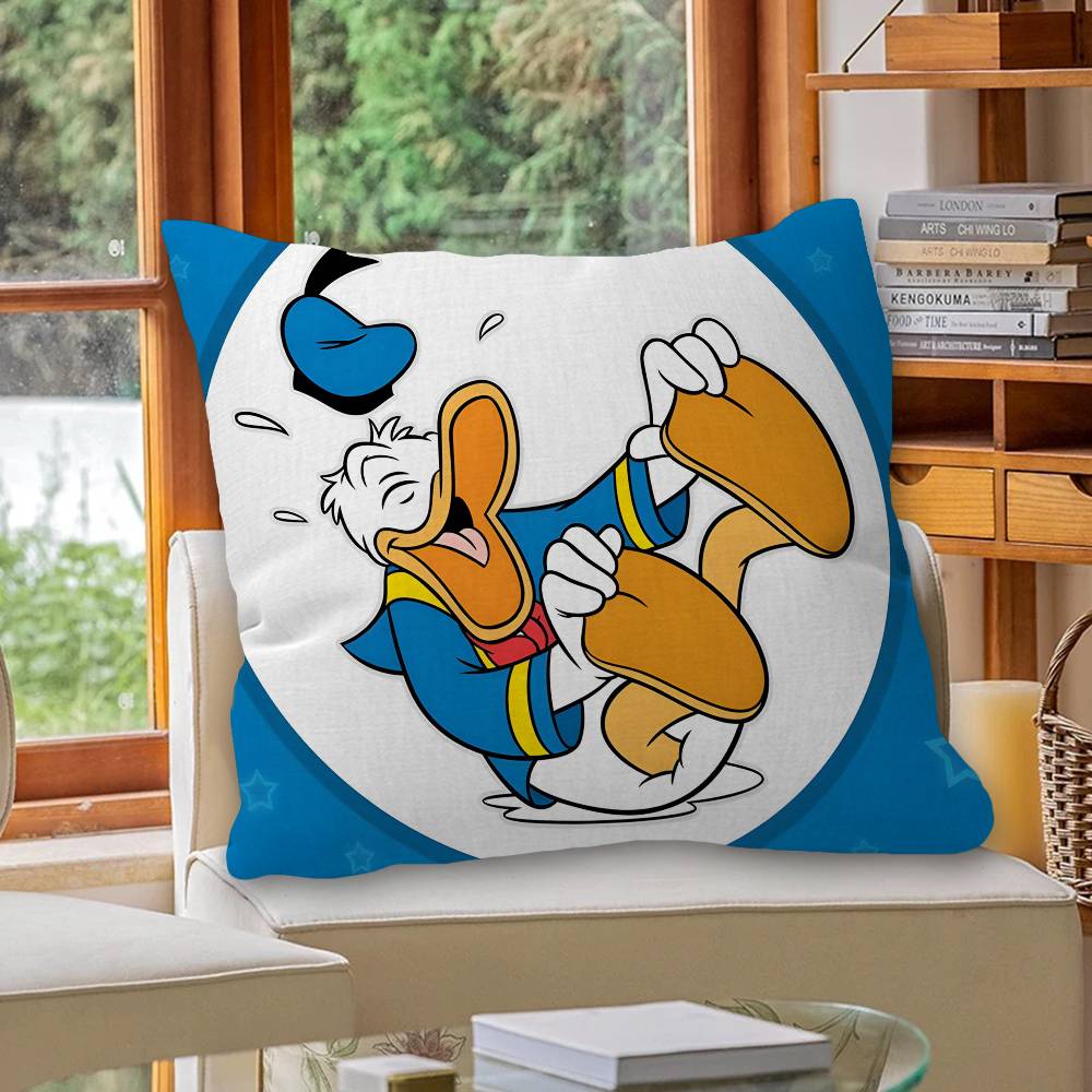 D-Donald D-Duck Personalized Picture Text Home Decorative Pillows Household Gifts 45x45cm