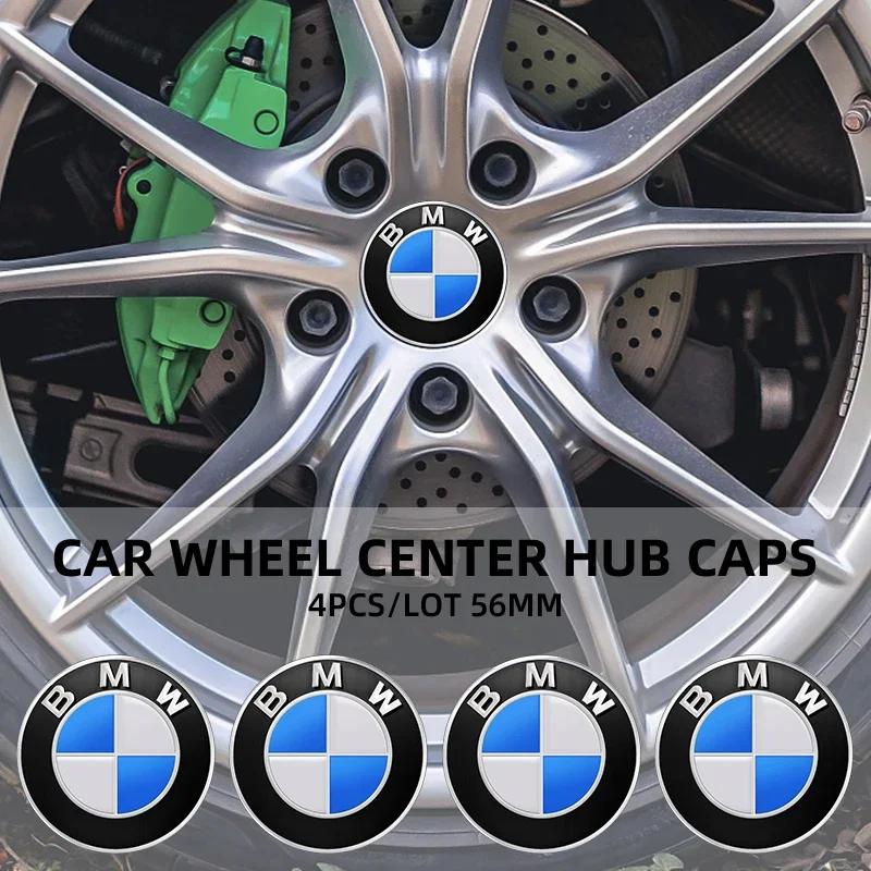 4 szt. Naklejki na dekielki piasty kół samochodowych 56/65 mm Stylizacja Do BMW M Performance E36 E46 E60 E90 E91 E92 E93 F30 F20 M3 Akcesoria