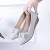 Fashion With Bow Round Toe Ladies Pumps Medium Heels Women's Shoes Beau Today Chic Point Young Quick Delivery On Sale Shoe Wholesale Y2k