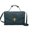 Fashion Foreign Style Small Fragrance Weaving Light Luxury Dinner Party Rhombus Shoulder Messenger Bag Handbag Women'S Bag