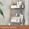 304 Stainless Steel Bathroom Corner Storage Shelf