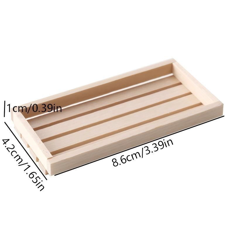 

1/12 Dollhouse Miniature Storage Basket Wooden Frame Organizers Dollhouse Kitchen Home Decoration Dolls House Accessories 3Pcs