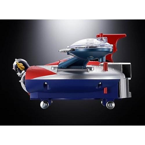 TAMASHII NATIONS Chogokin UFO Robot Grendizer Deluxe Grendizer & UFO Spazer, approximately 135mm & 120mm, die-cast, ABS & PE pre-painted action figure