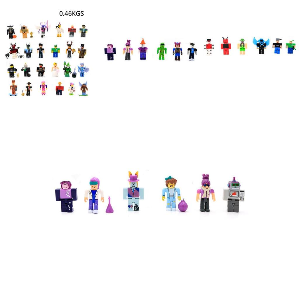 Set Colorato da 24 Pezzi di Action Figure dei Giochi Roblox Ideale per Collezionisti e Bambini