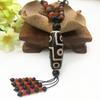 New Ethnic Style Tianzhu Nine Eye Tianzhu Pendant, Men's and Women's Casual Versatile Hanging Necklace