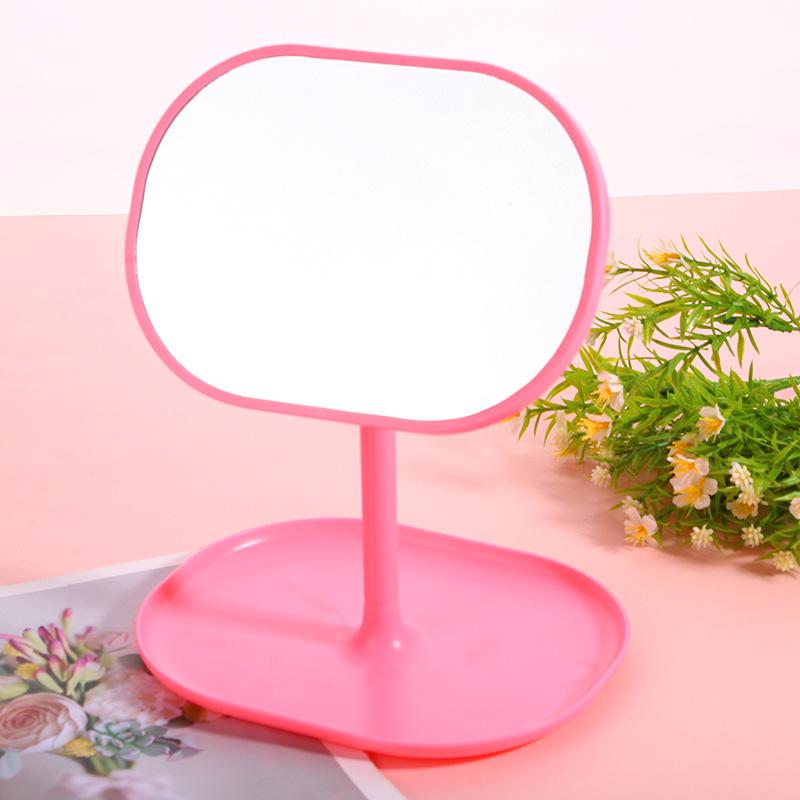 Luxury Rotatable Desktop Makeup Mirror with Storage