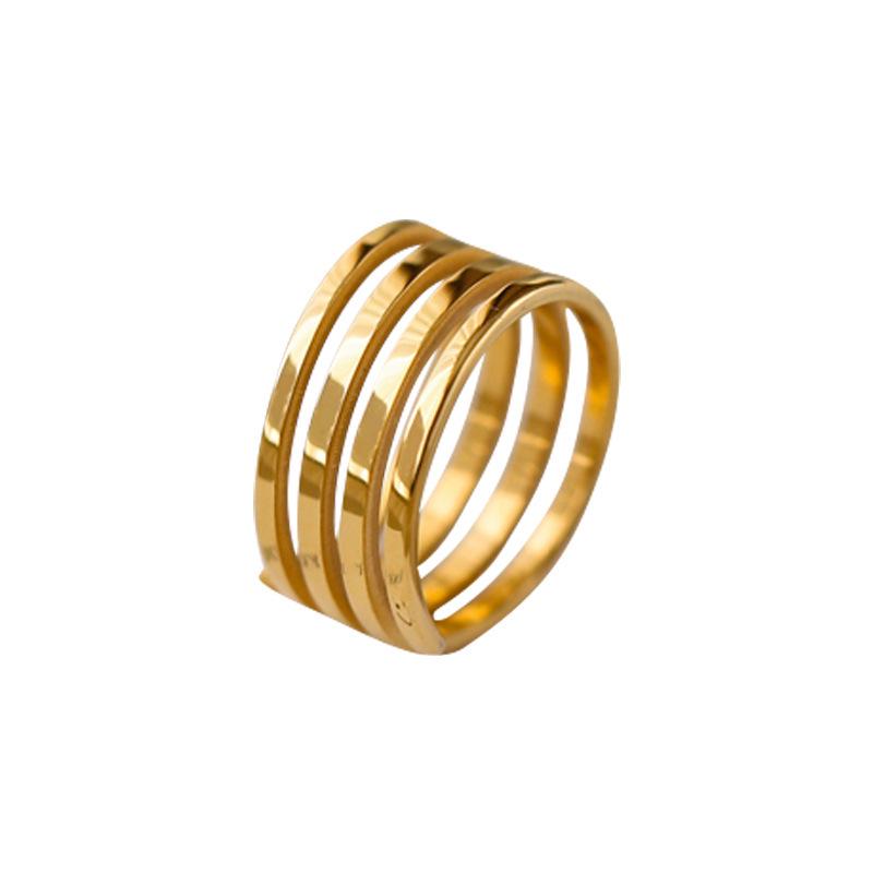 Retro Chic Multi-Layer Elastic Ring for Women - Trendy, Stylish Index Finger Jewelry