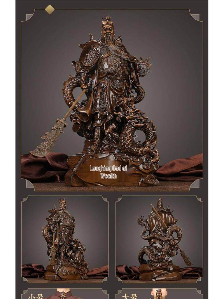 Guan Yu Wealth Statue: Home & Office Decor, Prosperity Symbol, Worship Item, Perfect for Shops & Business Openings