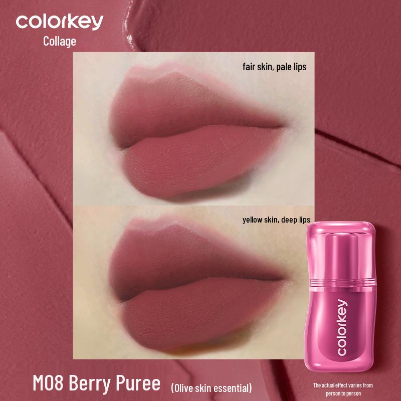 Colorkey Velvet Matte Lip Mud - Nude Collection for Women (Lipstick, Lip Gloss, Lip Tint)