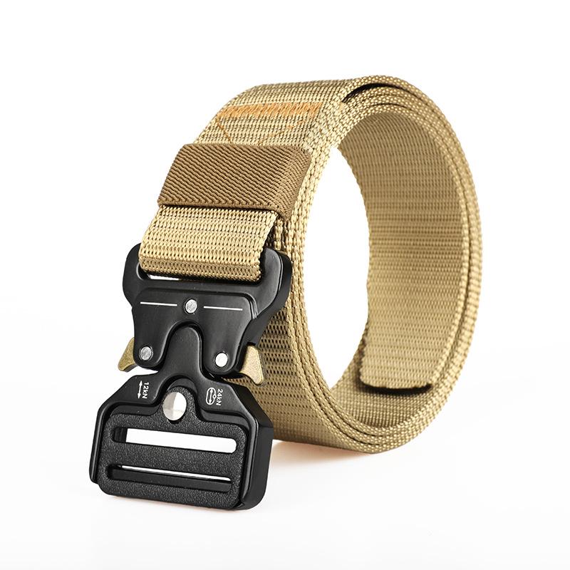 Cobra Tactical Nylon & Leather Men's Belt - Versatile Canvas Trouser Accessory