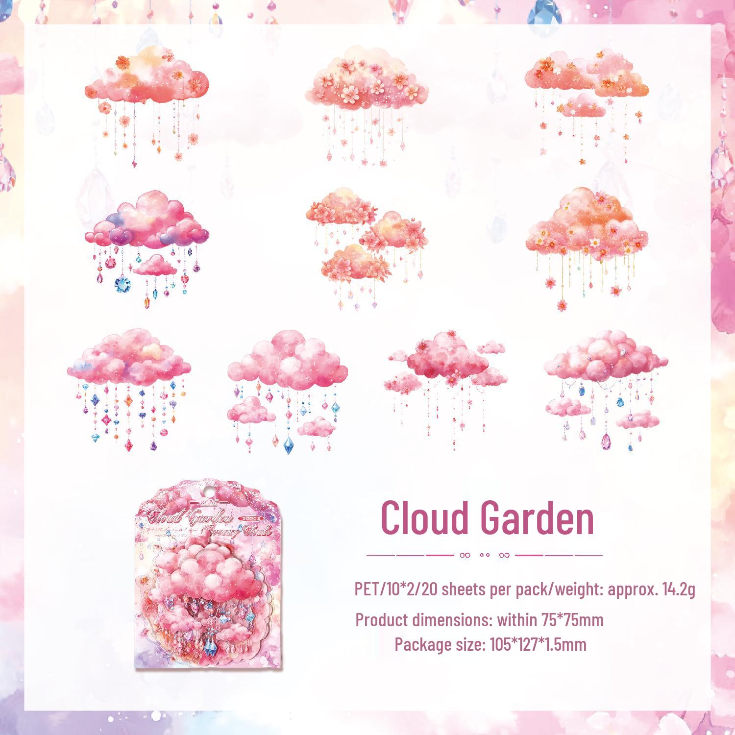 ZABC Набор коллажных наклеек «Облако мечты» в европейском ретро-стиле - 6 стилей для DIY