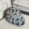 Retro forward hat for men and women, small trendy butterfly peaked cap, fashion jacquard big head beret