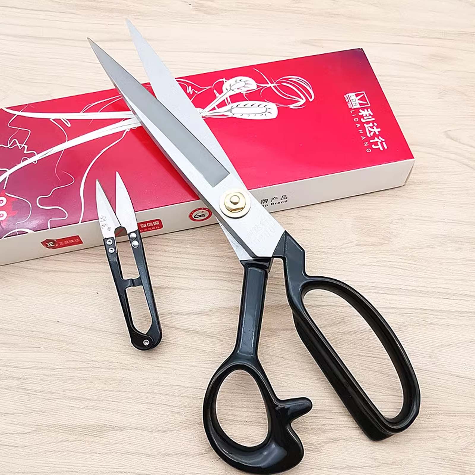 

Professional Tailor Sewing Scissors, Heavy Duty High Carbon Steel Cutting Shears for Sewing Clothing Fabric Leather Paper 12 Inch