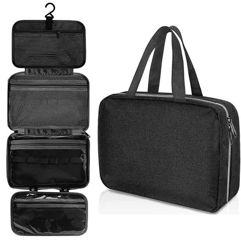Podróżna wodoodporna składana kosmetyczka do oddzielania rzeczy suchych i mokrych, kosmetyczka o dużej pojemności
