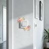 Flower Light Switch Sticker Removable Floral Wall Decal Self-Adhesive Socket Decor for Living Room Bedroom Kitchen
