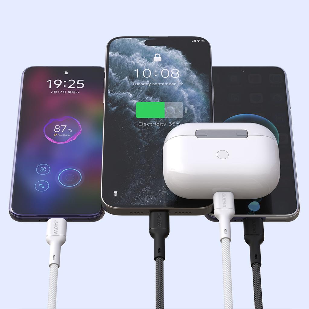 Kabel przewód USB-C PD 240W 2m - czarny