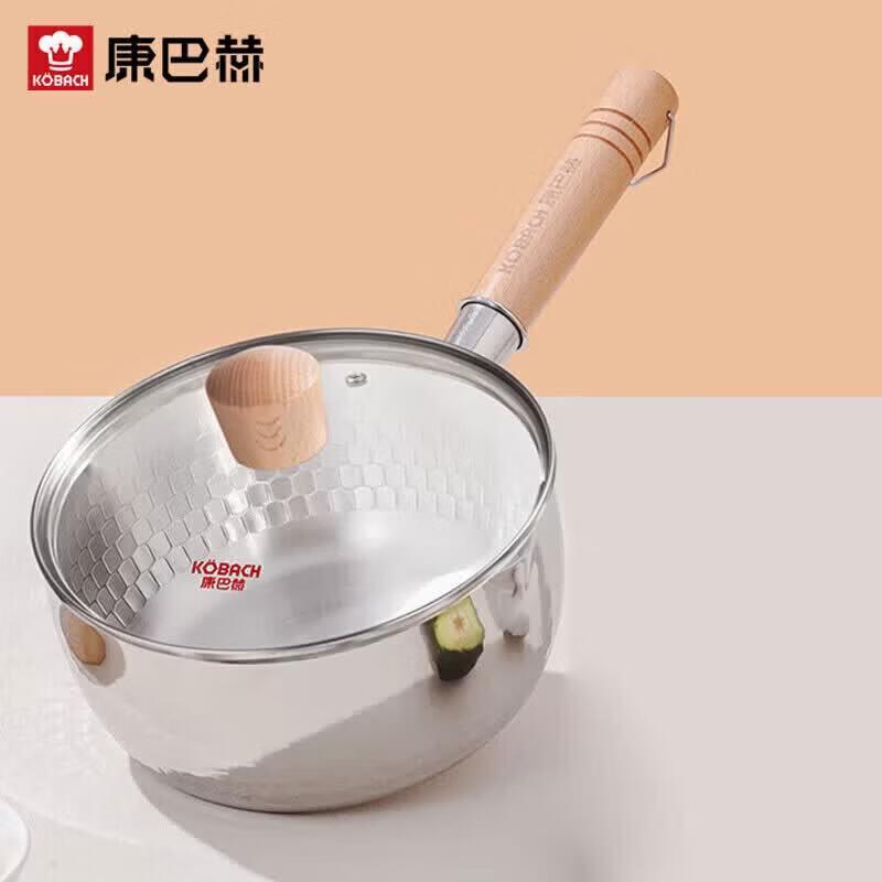 KOBACH 18cm 304 Stainless Steel Non-stick Yukihira Pot
