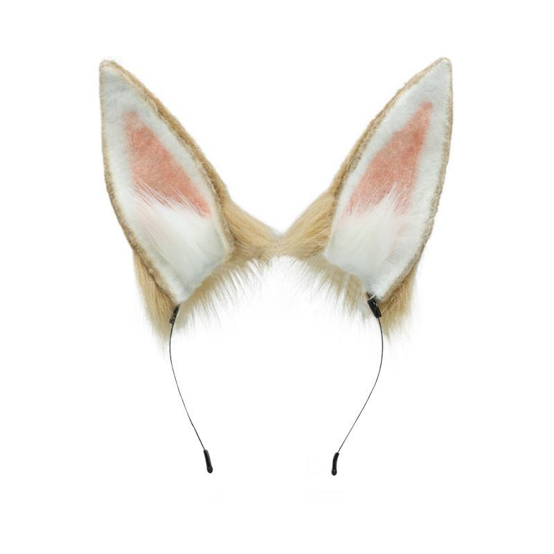Simulation Beast Ear Tail Suit Fashion Accessories One Piece Sugar Rabbit Plush Rabbit Ears Headband Headgear Hair Accessories