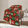 Large Throw Blanket Red Green Plaid Christmas Blanket Xmas Winter Holiday Blanket for Couch Sofa Bed Soft Lightweight FuzzyPlush