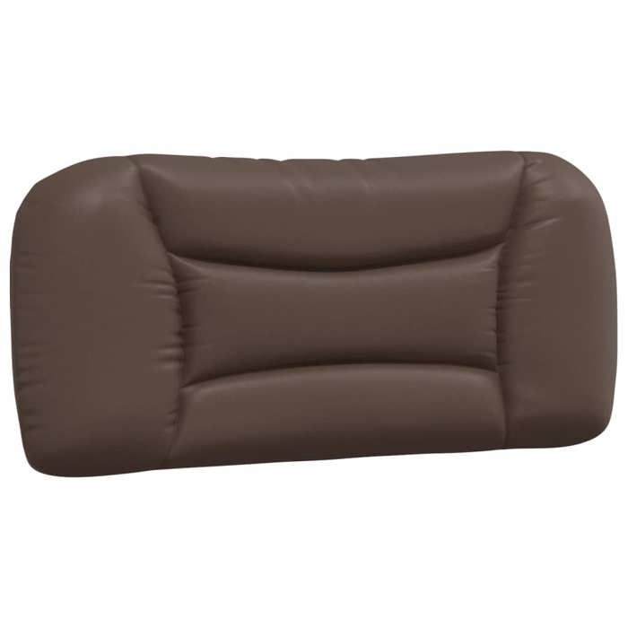 VidaXL Coussin de Tête de Lit, Oreiller de Lecture avec Fermeture à Glissière, Coussin de Lecture pour Lit Chambre, Marron 374546