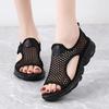 Women's Sandals Summer Essentials Beach Breathable Flat Shoes Open Toe Casual Soft Walking Sandals for Girl Plus Size