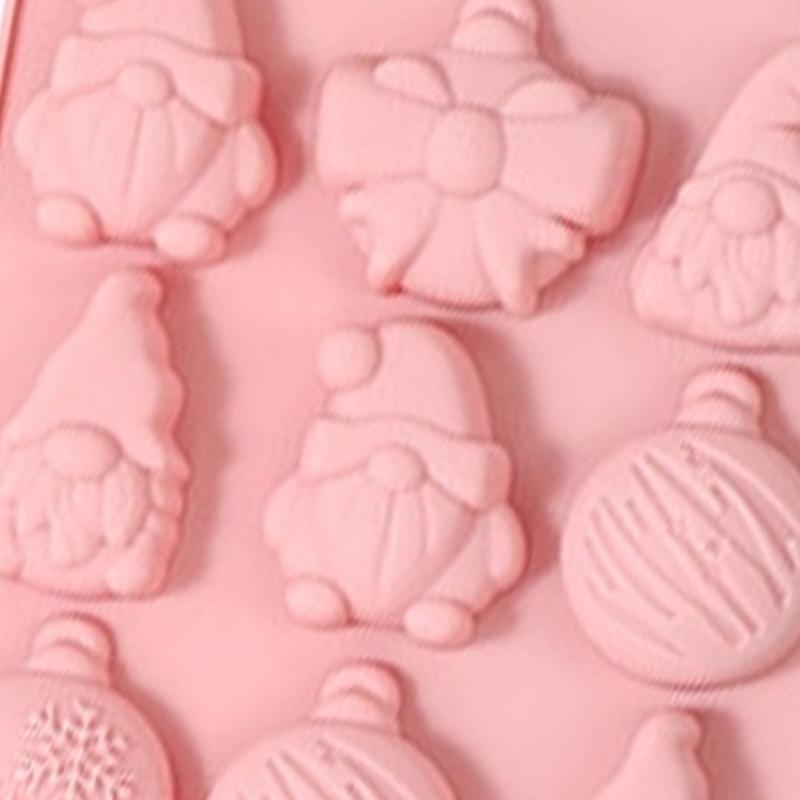 Santa Cookie Molds With Heat Resistance Dishwasher Safe Silicone Mould For Festival Baking And Family Projects