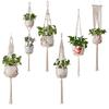 Macrame lucrat manual pentru plante, cuier, coșuri, ghivece de flori, suport pentru balcon, agățat, decor, frânghie de ridicare înnodată, acasă, grădini, consumabile