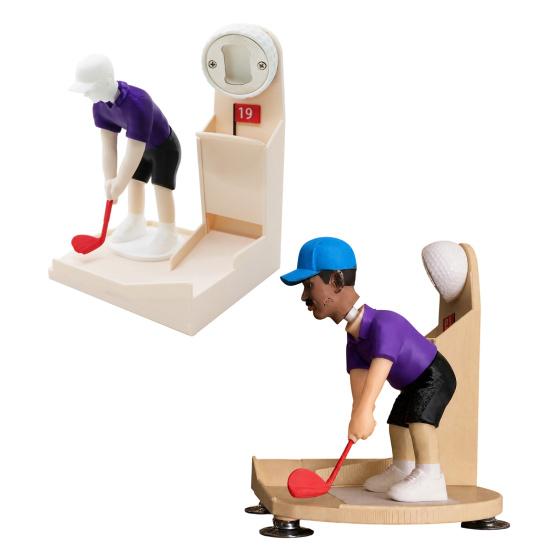Golf Swing Beer Buddy, Golfer Beer Bottle Opener, Golf Themed Fun Bottle Opener for Parties Man Cave Home Bar