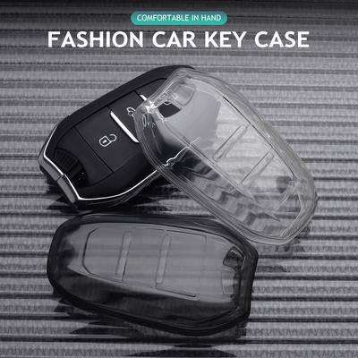 Soft Tpu Car Key Case Protection Cover For Peugeot 308 3008 408 4008 508 5008 Gt Line Citroen C3 C4L C3X C5X Car Accessories