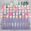 50PCS Reusable Eyelash Brush Tubes Eyebrow Brush Eyelash Wands Replaceable Dust-proof Cleaner Storage Tubes Makeup Tool