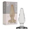 Butt Plug - PLUG & PLAY - 5” - Verre - Transparent - Ergonomique