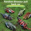 6pc dinosaur toy toy car, interactive game with Tyrannosaurus rex spring, can be used as a gift for holidays, Easter, Halloween
