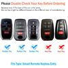 Tukellen for Toyota Key Fob Cover Soft TPU Full Protection Key Case fit for 2025-2026 Camry 4Runner -2026 Venza, Land Cruiser, Grand Highlander,