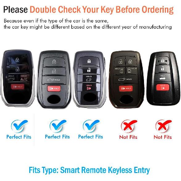 Tukellen for Toyota Key Fob Cover Soft TPU Full Protection Key Case fit for 2025-2026 Camry 4Runner -2026 Venza, Land Cruiser, Grand Highlander,