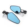 2pcs 7 8in Handlebar End Rearview Mirrors AntiGlares 180 Degree Adjustable Universal for Motorcycle