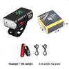 Aluminum Alloy Bike Headlight & Taillight Set: High-Brightness with Power Display for Night Riding