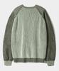 Dimiteulibeullaeg Vlad Type-A Two-Tone Knit Sweatshirt_Olive