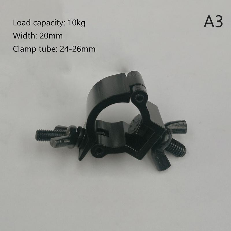 

Алюминиевый поворотный хомут для фермы строительных лесов, крюк для сценического света, одинарный/двойной кольцевой соединитель, труба 18 - 52 мм для максимальной нагрузки 100 кг