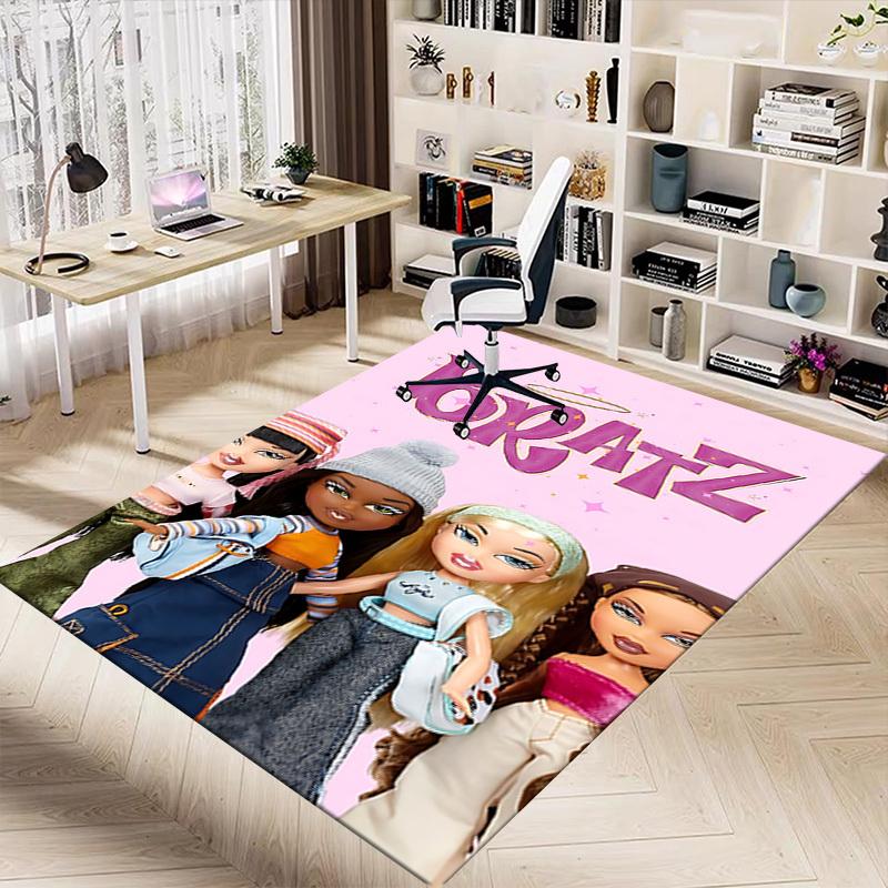 1pc BRATZ FASHION Carpet Anti Slip Polyester Floor Mat for office.Bedroom