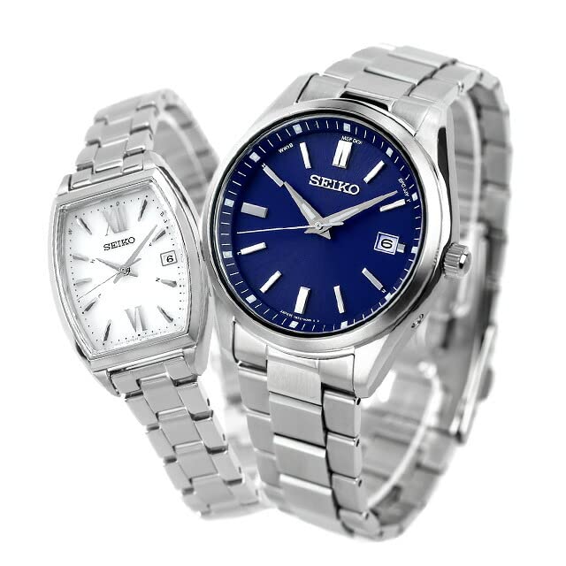

[Seiko] SEIKO Watch Pair Watch Selection Limited Distribution Model Radio Solar Couple Anniversary SBTM321 SWFH125 Men s Women s