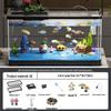 Acuario de Peces Betta de Alta Definición con Filtro y Oxigenador Integrados para Decoración de Sala de Estar