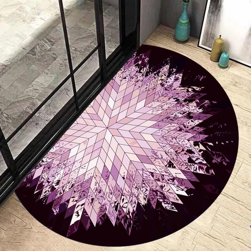 Semi Circular Floor Mat Entrance Door Mat Nordic Minimalist Entrance Carpet Bathroom Anti Slip Mat