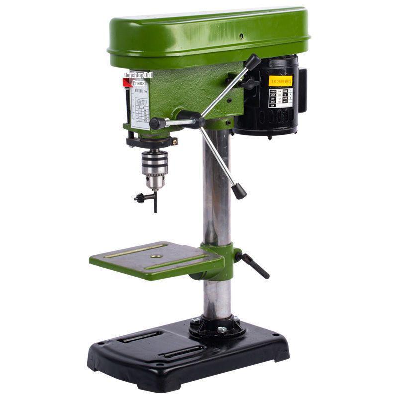 13mm Compact Bench Drill 220V for Metal & Woodworking, Lightweight Electric Desktop Drill Press with Multifunctional Variable Speed.