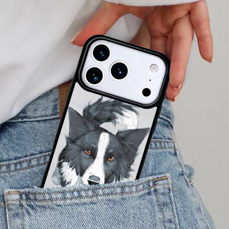 Border Collie Dog Phone Case for iPhone 16e 15 14 13 12 17 Pro Max Plus Air 17pro Cover Coque